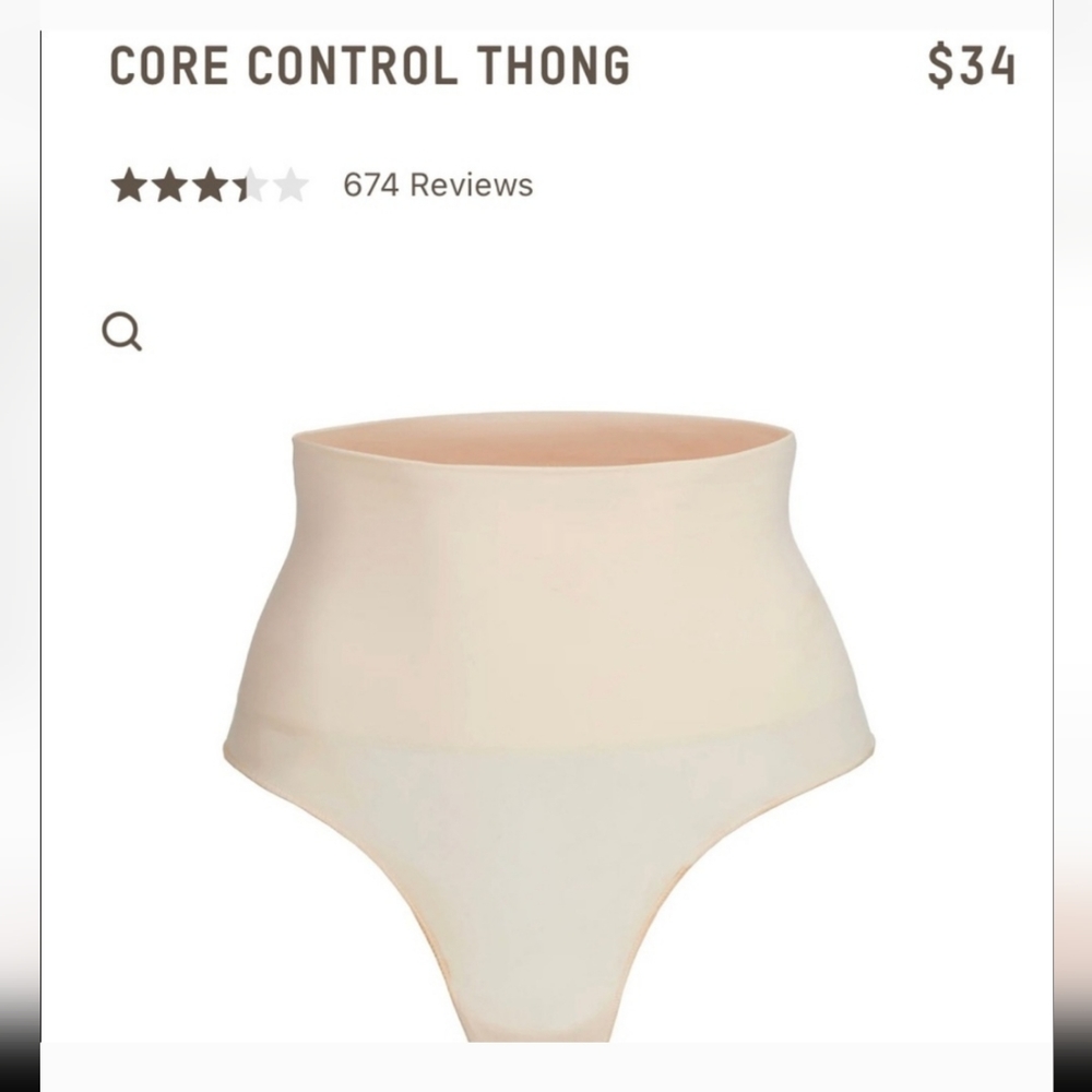NEW SKIMS Core Control Thong L/XL